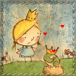Дети Встреча девочки-принцесы с принцем-лягухом аватар
