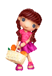 Дети Девочка с корзинкой с хлебом аватар
