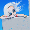 Дети Девочку сдувает ветром аватар