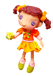 Дети Девочка с жёлтым цветком аватар