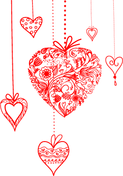 Валентинки Подвеска из сердец аватар