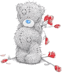 Валентинки Медвежонок с цветами аватар