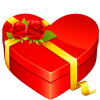 Валентинки Подарок в коробочке-сердечке аватар