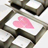 Валентинки Сердечко на клавише аватар