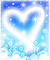 Валентинки Сердце на голубом фоне аватар