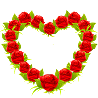 Валентинки Сердце из роз аватар