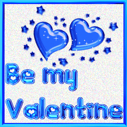 Валентинки Голубые сердечки аватар