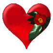 Валентинки С цветком в сердце аватар