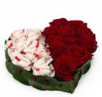 Валентинки Сердце из роз и конфет аватар