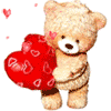 Валентинки Медвежонок с сердечком аватар
