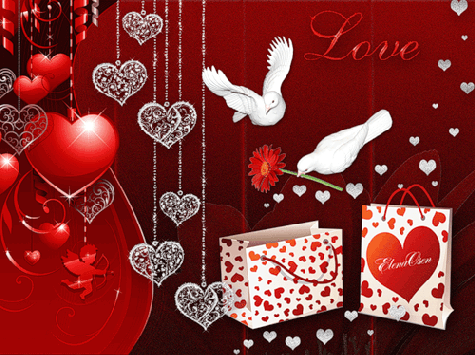 Валентинки Открытка-валентинка.Голуби с сердечками аватар
