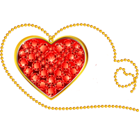 Валентинки Сердце на цепочке аватар