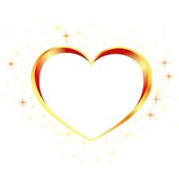 Валентинки Сердце со звездами аватар