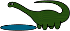 Динозавры Динозавр пьет из озера аватар