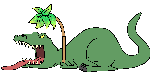 Динозавры Динозавр под пальмой аватар