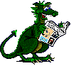 Динозавры Динозавр читает газету аватар
