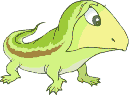 Динозавры Динозавр зеленый с коричневой полосой аватар