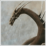 Драконы Печальный дракон с длинными усами, художник adam howie аватар