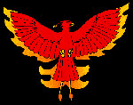 Драконы Феникс с расправленными крыльями аватар