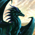 Драконы Благородный зеленый дракон аватар