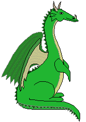 Драконы Дракон зеленый с серым пузиком аватар