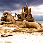 Драконы Песчаный дракон с замком на спине аватар