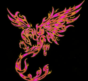 Драконы Разноцветный феникс аватар