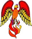 Драконы Феникс красно-желтый аватар