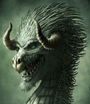 Драконы Голова рогатого дракона аватар