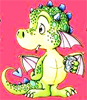 Драконы Веселый дракончик зелененький аватар