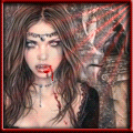 Вампиры, ведьмы, дьяволы Вампир, кровь стекает по лицу аватар