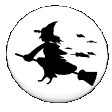 Вампиры, ведьмы, дьяволы Ведьма на метле на фоне луны аватар