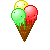 Еда, кулинария Разноцветное мороженое аватар