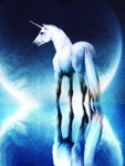 Единороги, лошади Единорог  в бликах северного сияния аватар