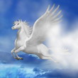 Единороги, лошади Полёт белого единорога аватар