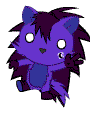 Ёжики Фиолетовый ежик машет головой аватар