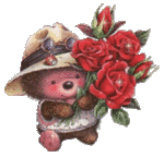 Ёжики Ёжик с букетом роз аватар