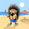Ёжики Ёжик на пляже аватар
