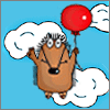 Ёжики Ёжик поднимается на небеса на воздушном шарике аватар