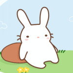 Зайцы Кролик отдыхает возле камня аватар