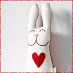 Зайцы Игрушка заяц с сердечком аватар