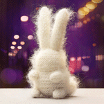 Зайцы Шерстяной заяц на фоне бликов аватар