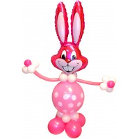 Зайцы Кролик розовый из шаров аватар