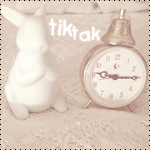 Зайцы Игрушечный заяц рядом с будильником (tik tak) аватар