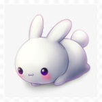 Зайцы Белый заяц с красными щеками аватар
