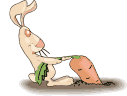 Зайцы Зайка вытаскивает морковку аватар