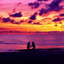 Рассветы, закаты Рассвет на море для двоих аватар