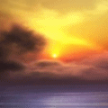 Рассветы, закаты Закат над синим морем аватар