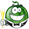 Зеленые смайлы Улыбчивый смайлик-арбузик аватар