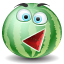 Зеленые смайлы Арбуз, watermelon аватар